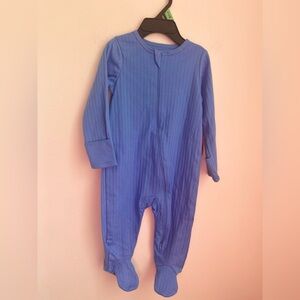 Wonder Nation Ribbed Blue Kids Footie